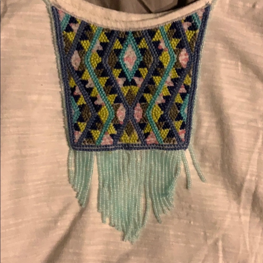 White Embroidered Tank - Picture 3 of 3